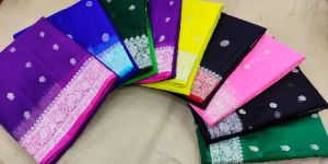 Pure Handloom Georgette Chiffon Silk Saree