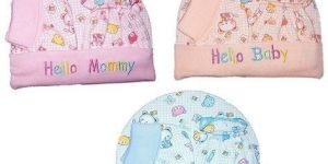 Girl Baby Cap Mittens