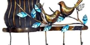 Iron Letter Box with Key Stand