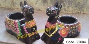 Wooden Animal Candle Holder