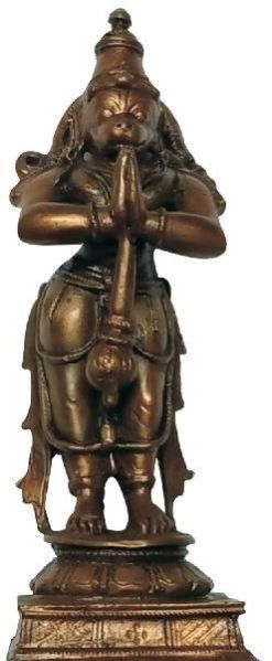 S9036-16 - Aimpon Panchalogam Hanuman Idol 4inch 236grams