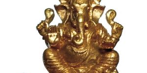 S9036-27 - Aimpon Panchaloha Ganesh Idol 5 Metal 1.5inch 62grams