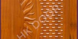 Polished African Teak Wood Door