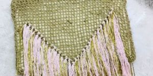 Stylish Handbags Cotton Weaving Pouch Bag