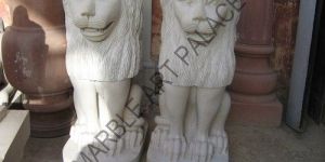 Standing Lion Statue