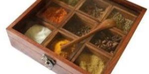 Handmade Wooden Spice Box