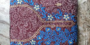 PRINTED TOLL FABRIC WITH EMBROIDERY WORK