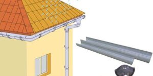 Roof Rain Water Gutter