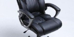 Mac Black Leather Office Chair