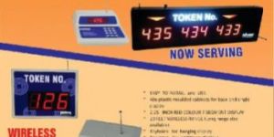 DIGITAL ELECTRONIC WIRELESS TOKEN NUMBER DISPLAY