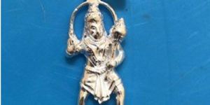 Silver Hanuman God Pendant