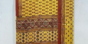 Ajrakh Hand Block Modal Saree