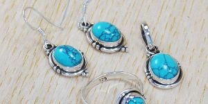 Wholesale 925 Silver Gemstone Jewellry Sets