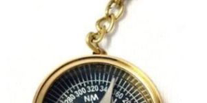 Magnetic Compass Keychain