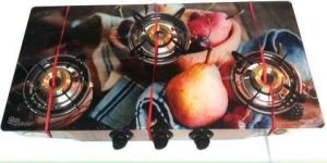 Three Burner Printed Gas Stoves