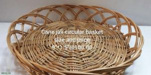9 Inch Cane Bamboo Circular Jali Basket