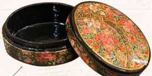 Paper Mache Round Box