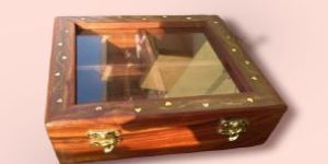 Sheesham Wood Square 4 Compartment Masala Box