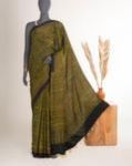 Ajrak Hand Block Modal Satin Saree with Blouse