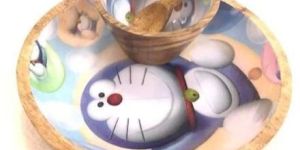 Wooden Serving Plate with Bowl