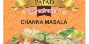 Chana Masala Papad