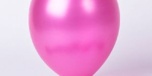Hippity Hop Pink Metallic Plain Solid Balloon 9 Inch