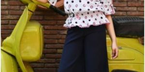 Beautifully Designed Balloon Top with U-shaped Pant