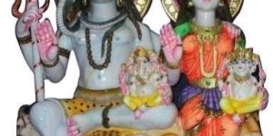 Marble Gauri Shankar Statue