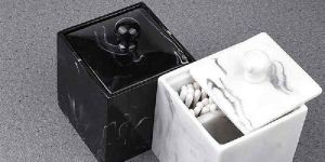 Marble Cotton Container Box