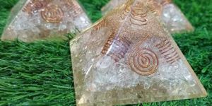 White Orgonite Pyramid