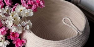 Knitted Basket Planter