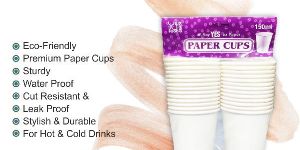 PYRAMID Paper Cups 150 Ml, Pack of 90 Pcs