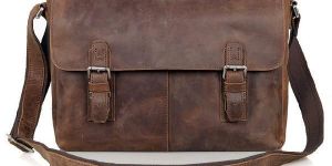 Leather Messenger Bag