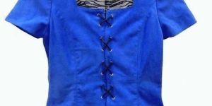 Ladies Leather Crop Top
