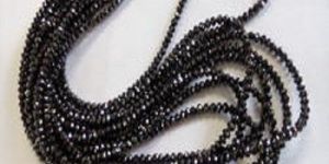Black Moissanite Diamond Beads