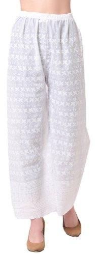 Ladies Cotton Chikan Palazzo