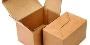 Bottom Lock Brown Color 3 Ply Corrugated Box
