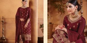 Embroidery Jacquard Salwar Suit
