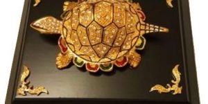 Wooden Turtle Statue