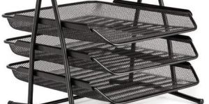 3 Tier Metal Mesh Document Tray