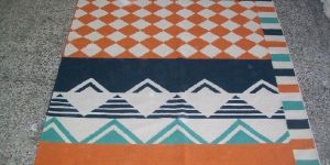 170cm X 240cm Bark Runner Teal Dhurrie