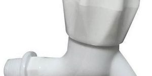 White Plastic Bib Cock