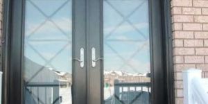 Wooden Glass Double Door