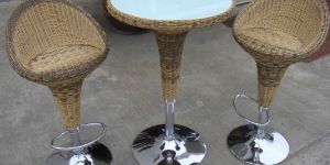 Garden Bar Stool and Table Set