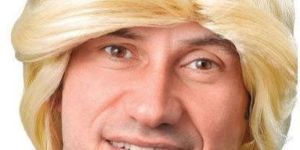 Mens Golden Hair Wig