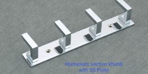 Aluminium Section Wall Hook with SS Plate