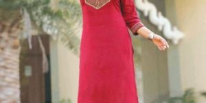 KAJAL STYLE Rayon Straight Casual Kurti