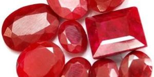 Faceted Ruby Precious Stone