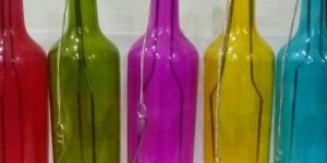 Colored Glass Bottle
