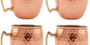 COPPER HAMMERD MUGS